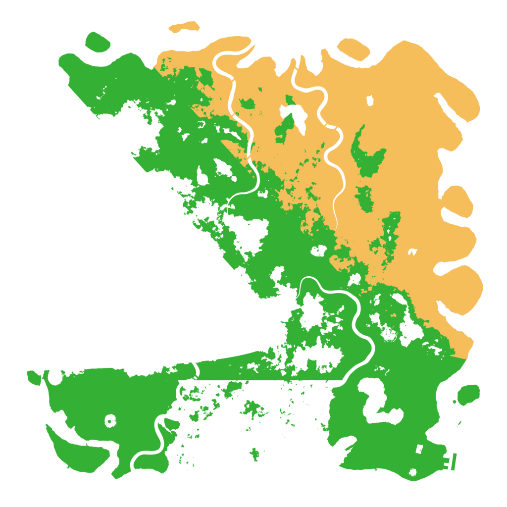 Biome Rust Map: Procedural Map, Size: 6000, Seed: 84726193