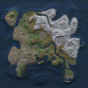 Thumbnail Rust Map: Procedural Map, Size: 3000, Seed: 79840528, 12 Monuments