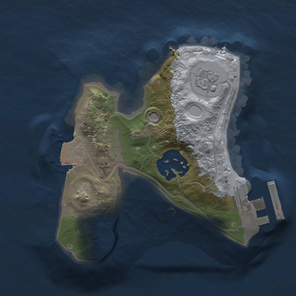 Rust Map: Procedural Map, Size: 1500, Seed: 138265960, 4 Monuments