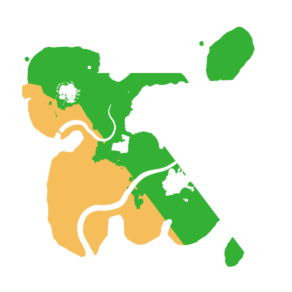 Biome Rust Map: Procedural Map, Size: 2500, Seed: 1590484923
