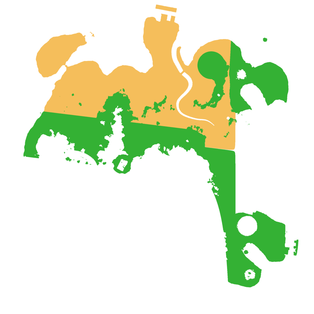 Biome Rust Map: Procedural Map, Size: 3000, Seed: 1243087209