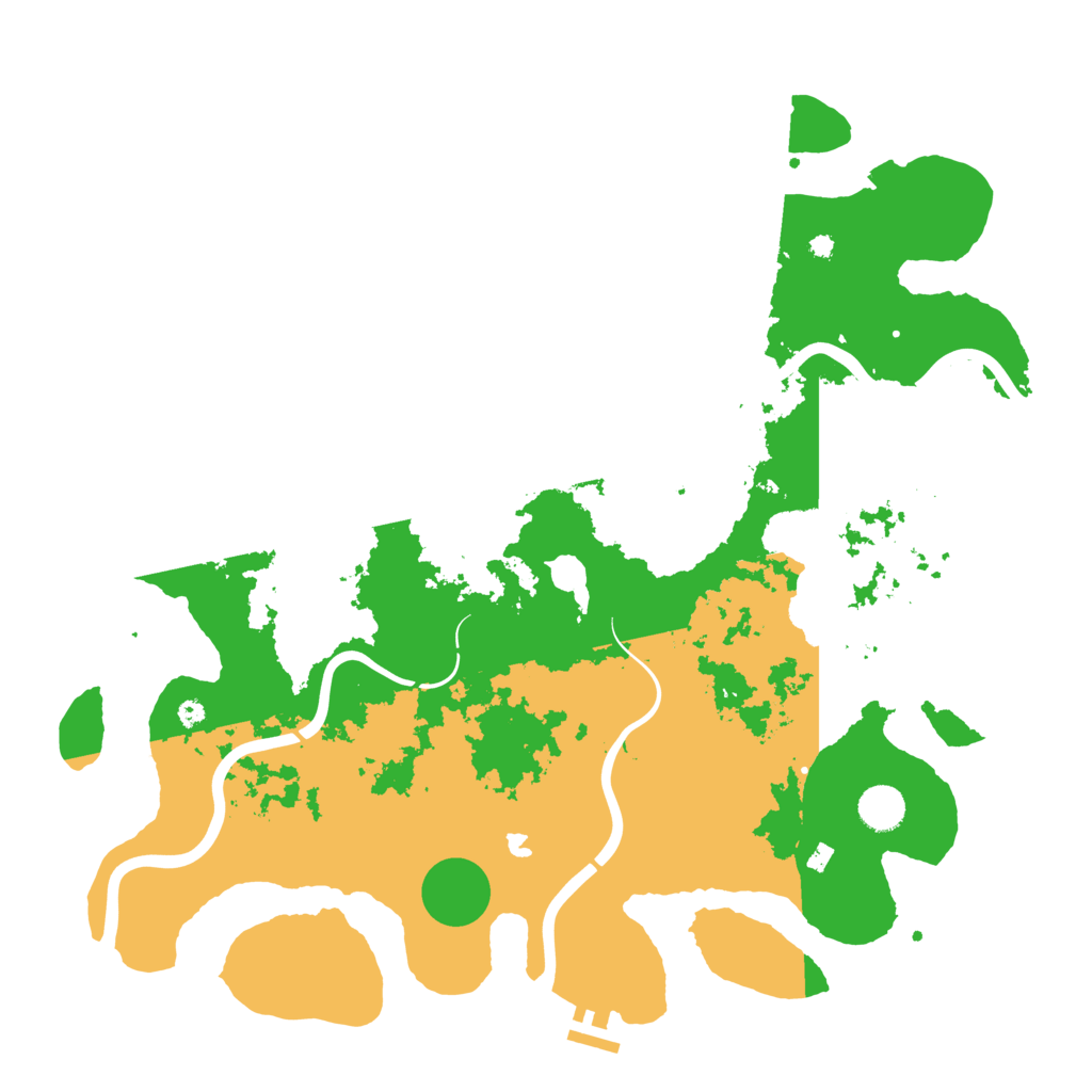 Biome Rust Map: Procedural Map, Size: 4200, Seed: 1182838761