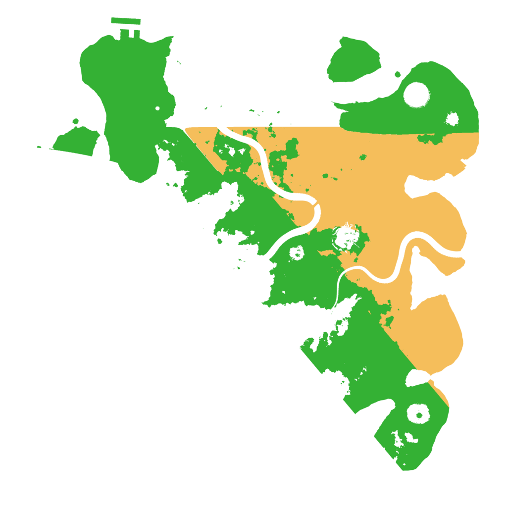Biome Rust Map: Procedural Map, Size: 3500, Seed: 20260710