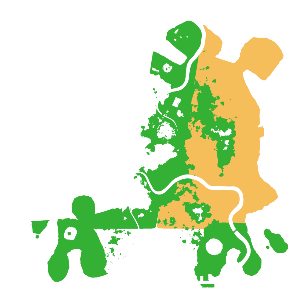 Biome Rust Map: Procedural Map, Size: 3500, Seed: 700207400