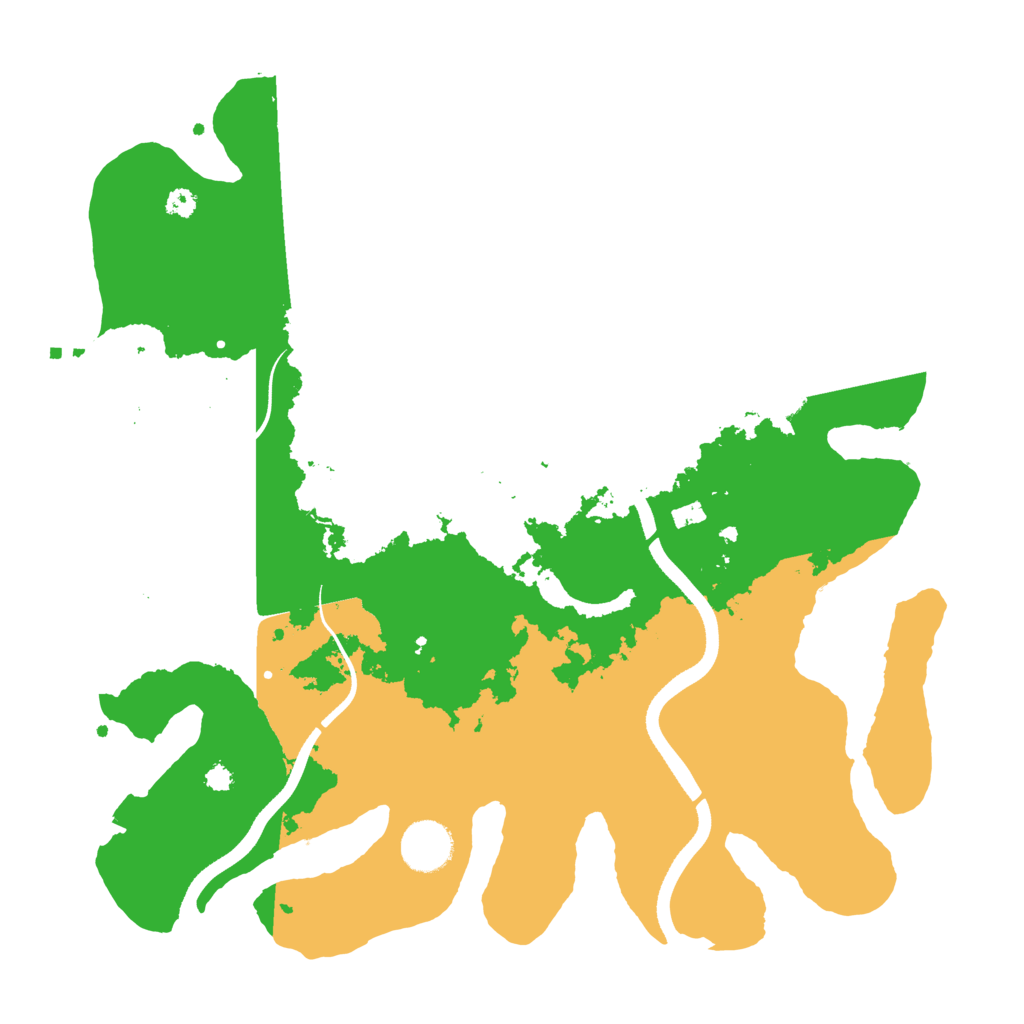 Biome Rust Map: Procedural Map, Size: 3500, Seed: 481629040