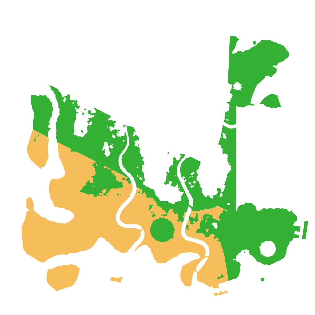 Biome Rust Map: Procedural Map, Size: 3500, Seed: 776117079