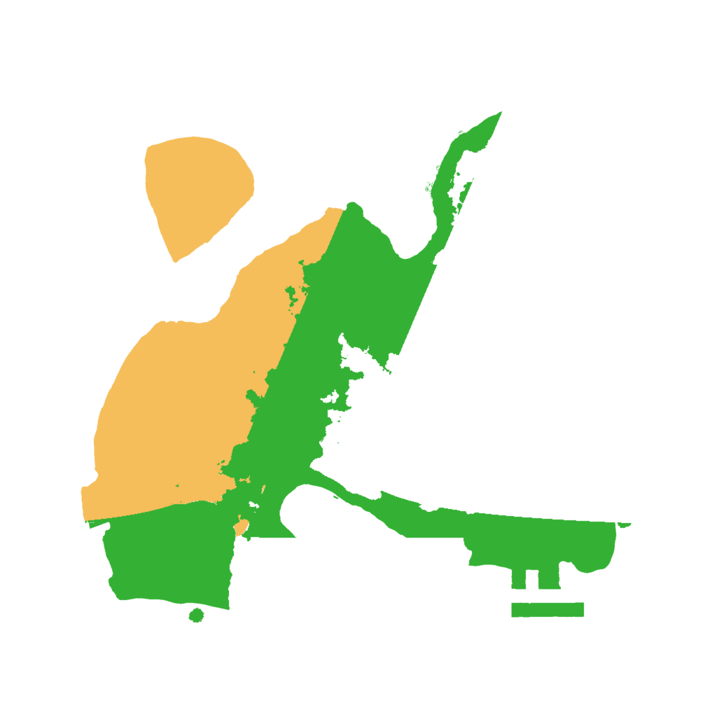 Biome Rust Map: Procedural Map, Size: 2000, Seed: 34560