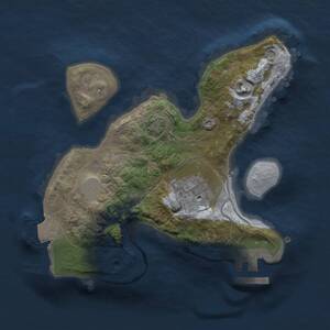 Thumbnail Rust Map: Procedural Map, Size: 2000, Seed: 34560, 4 Monuments