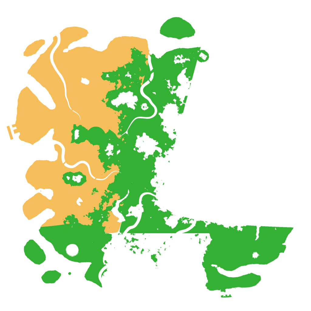 Biome Rust Map: Procedural Map, Size: 4500, Seed: 517812