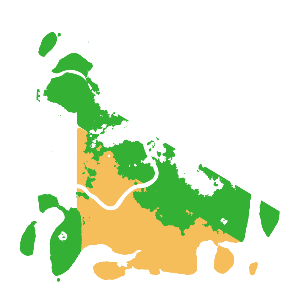 Biome Rust Map: Procedural Map, Size: 3500, Seed: 1301007722