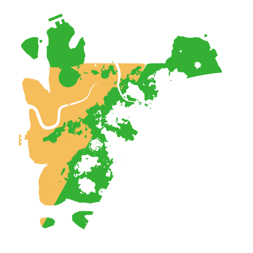 Biome Rust Map: Procedural Map, Size: 3500, Seed: 229886595