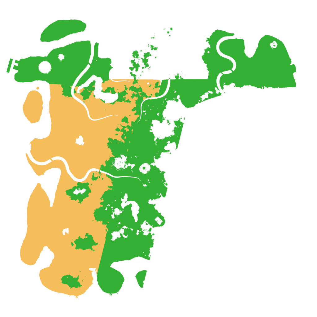 Biome Rust Map: Procedural Map, Size: 4500, Seed: 8787