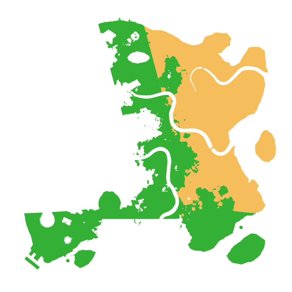 Biome Rust Map: Procedural Map, Size: 3500, Seed: 1926330602