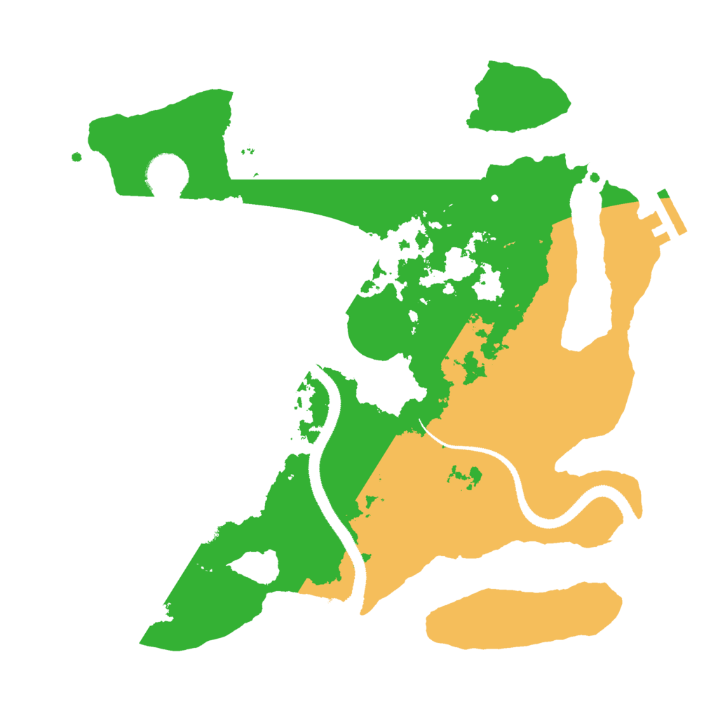 Biome Rust Map: Procedural Map, Size: 3000, Seed: 1391521290