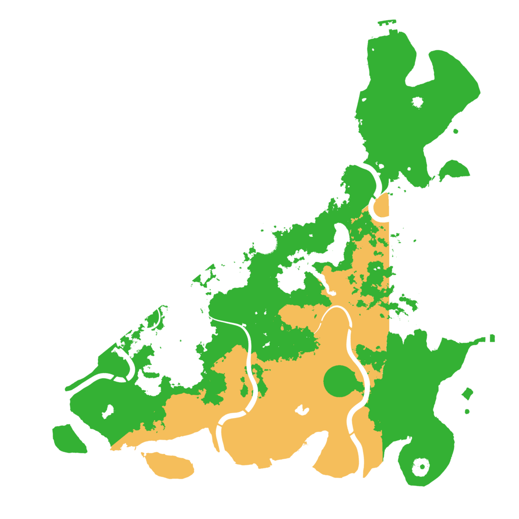 Biome Rust Map: Procedural Map, Size: 4300, Seed: 772464219