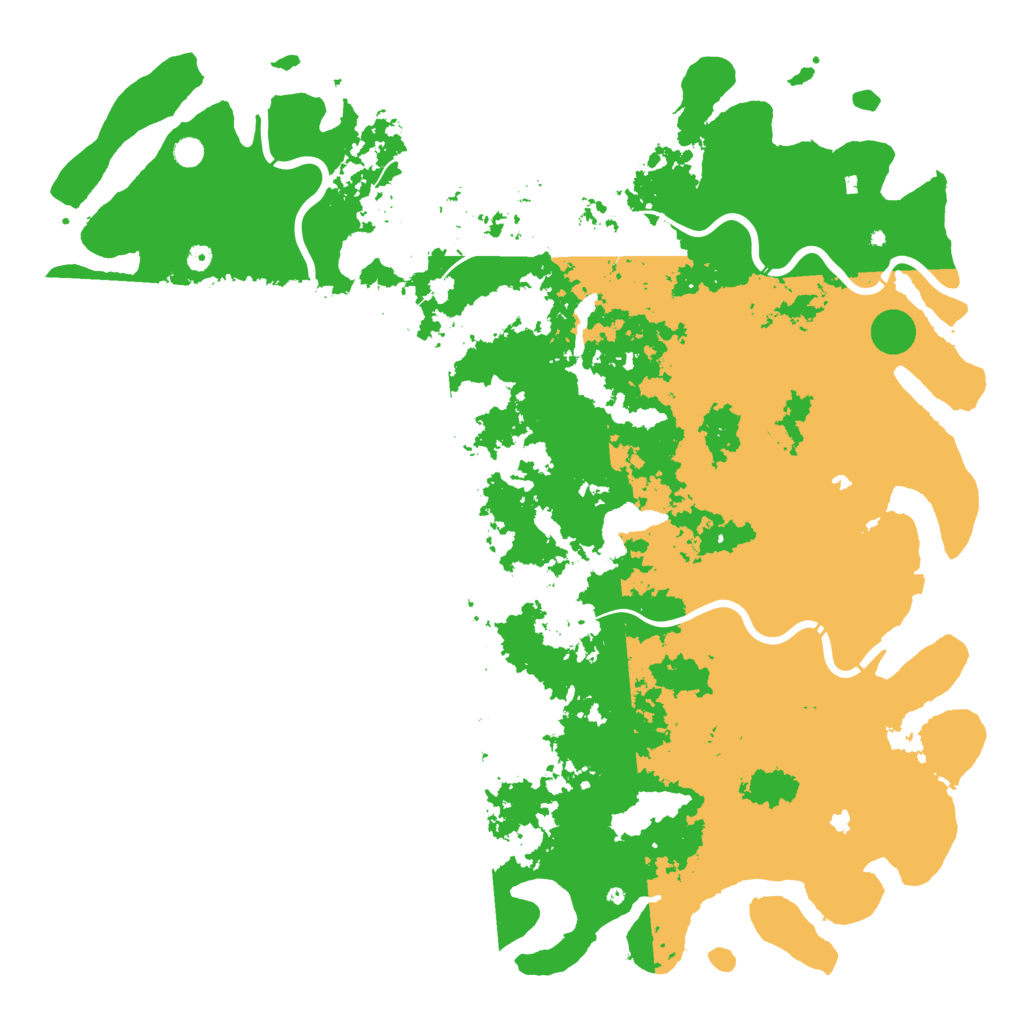 Biome Rust Map: Procedural Map, Size: 6000, Seed: 231809503