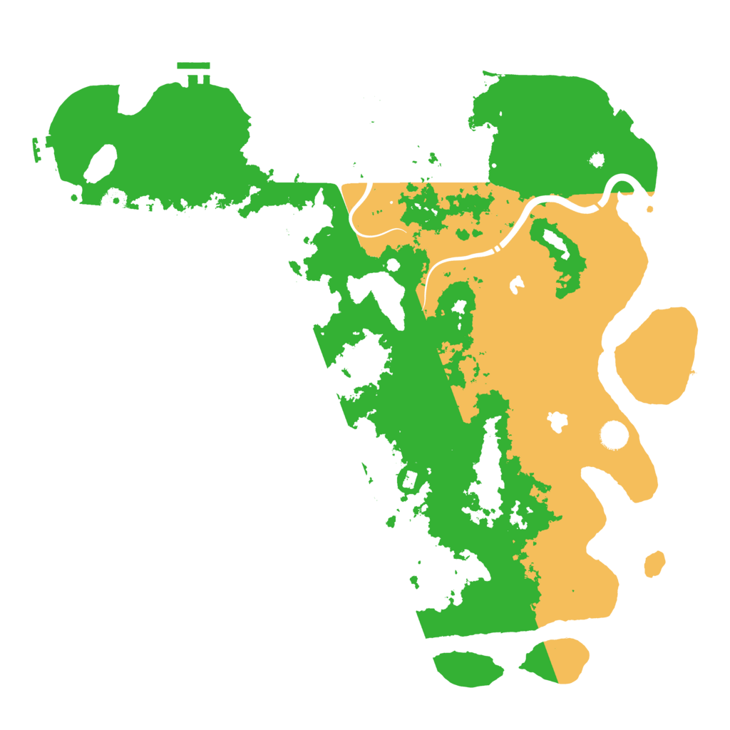 Biome Rust Map: Procedural Map, Size: 4500, Seed: 258796053