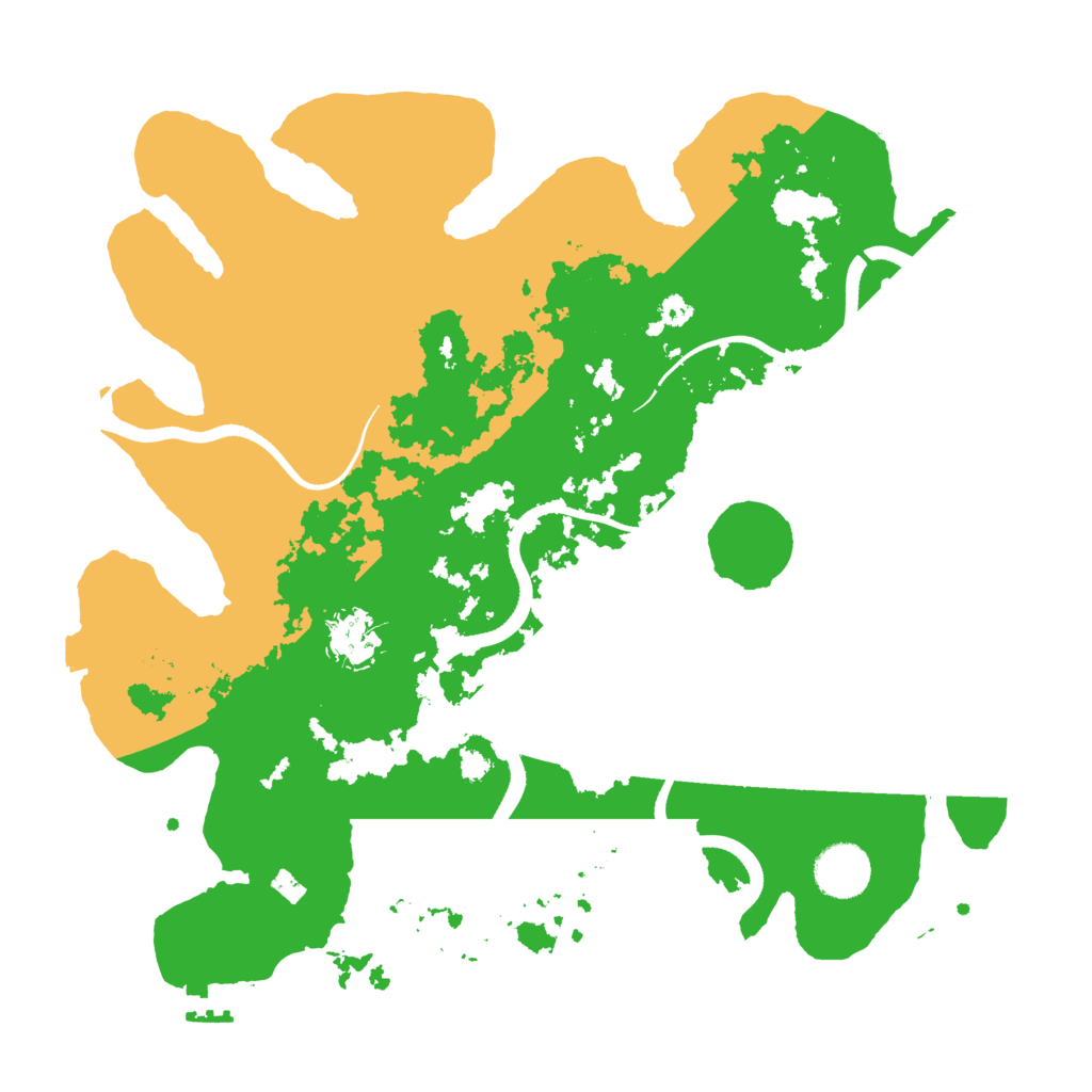 Biome Rust Map: Procedural Map, Size: 3500, Seed: 406150696