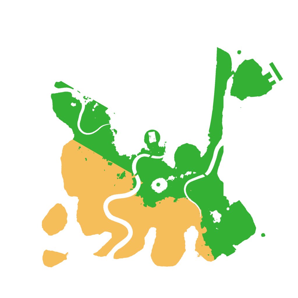 Biome Rust Map: Procedural Map, Size: 3000, Seed: 6464646