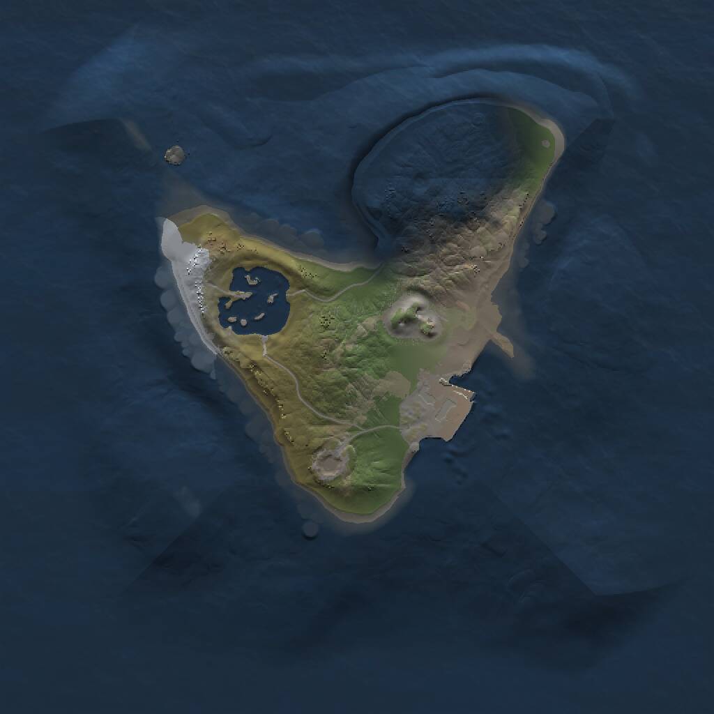 Rust Map: Procedural Map, Size: 1500, Seed: 1131943276, 2 Monuments