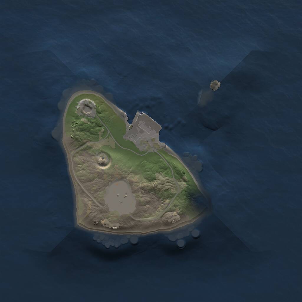 Rust Map: Procedural Map, Size: 1200, Seed: 1860821854, 1 Monuments