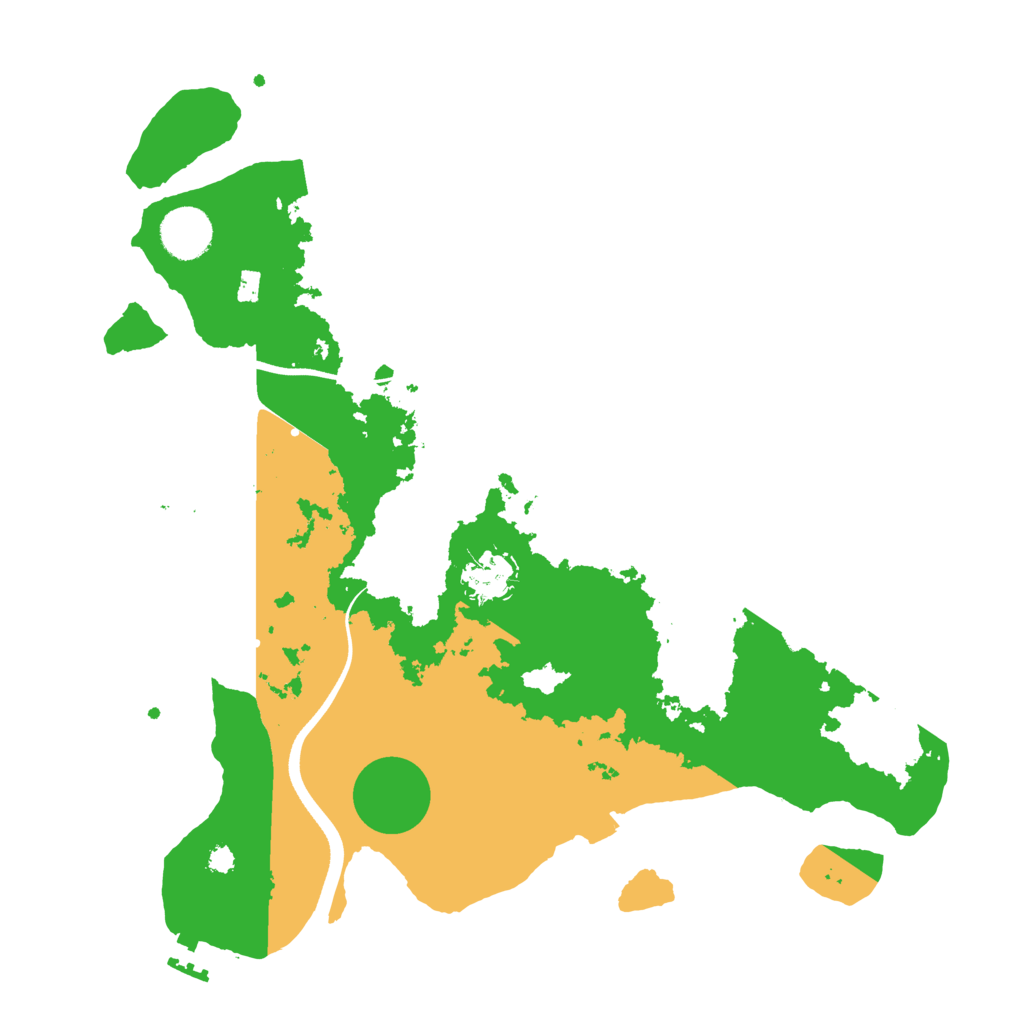Biome Rust Map: Procedural Map, Size: 3500, Seed: 51235