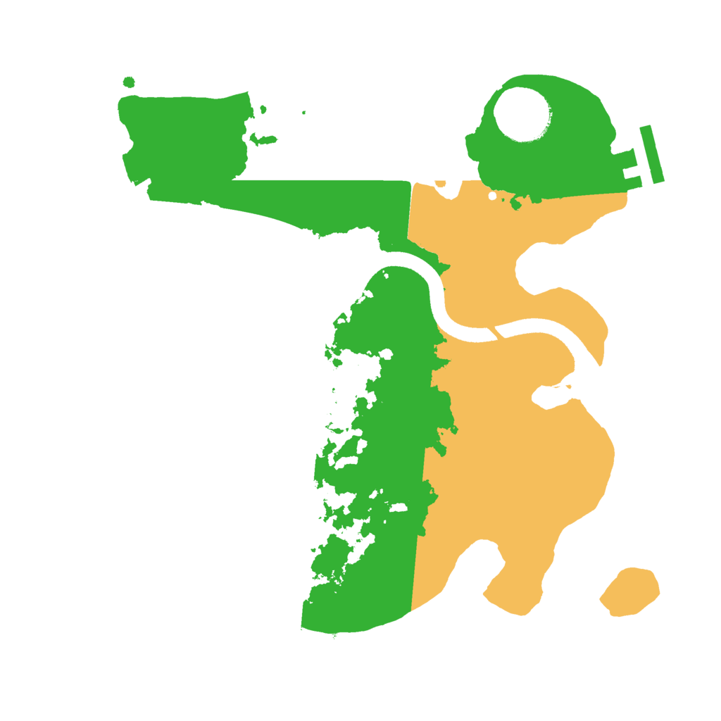 Biome Rust Map: Procedural Map, Size: 2500, Seed: 914778317