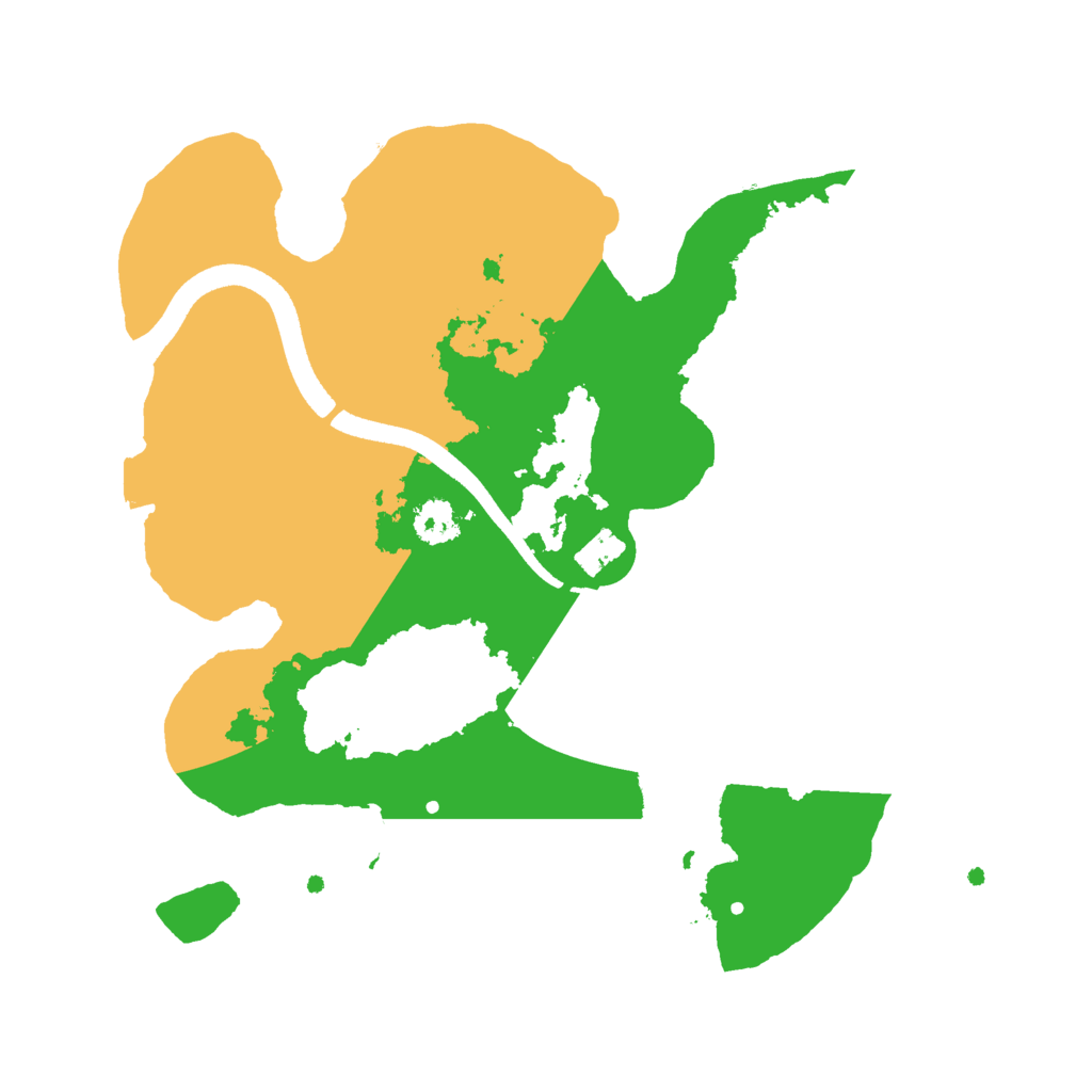 Biome Rust Map: Procedural Map, Size: 2500, Seed: 677564097
