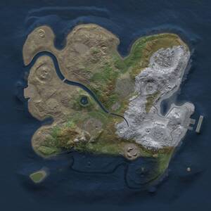 Thumbnail Rust Map: Procedural Map, Size: 2500, Seed: 677564097, 9 Monuments