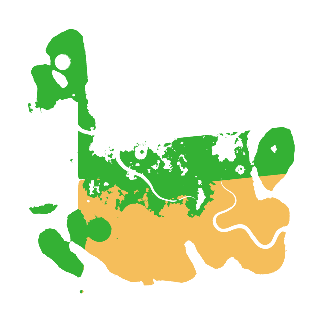Biome Rust Map: Procedural Map, Size: 3500, Seed: 31245