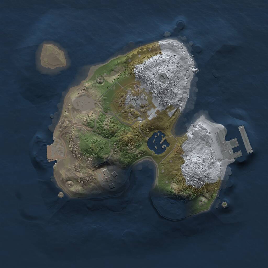 Rust Map: Procedural Map, Size: 1900, Seed: 1313698660, 5 Monuments