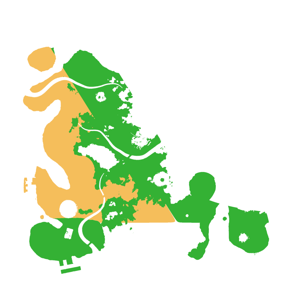 Biome Rust Map: Procedural Map, Size: 3000, Seed: 96444193
