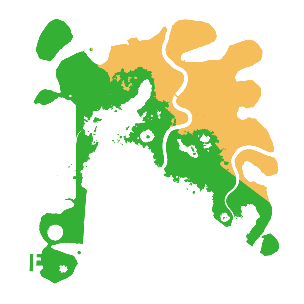 Biome Rust Map: Procedural Map, Size: 3500, Seed: 1223463962