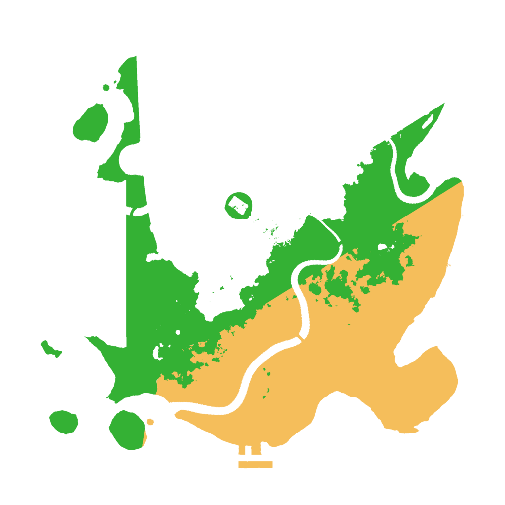 Biome Rust Map: Procedural Map, Size: 3000, Seed: 1215872013