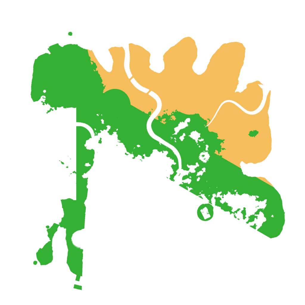 Biome Rust Map: Procedural Map, Size: 3000, Seed: 282368207