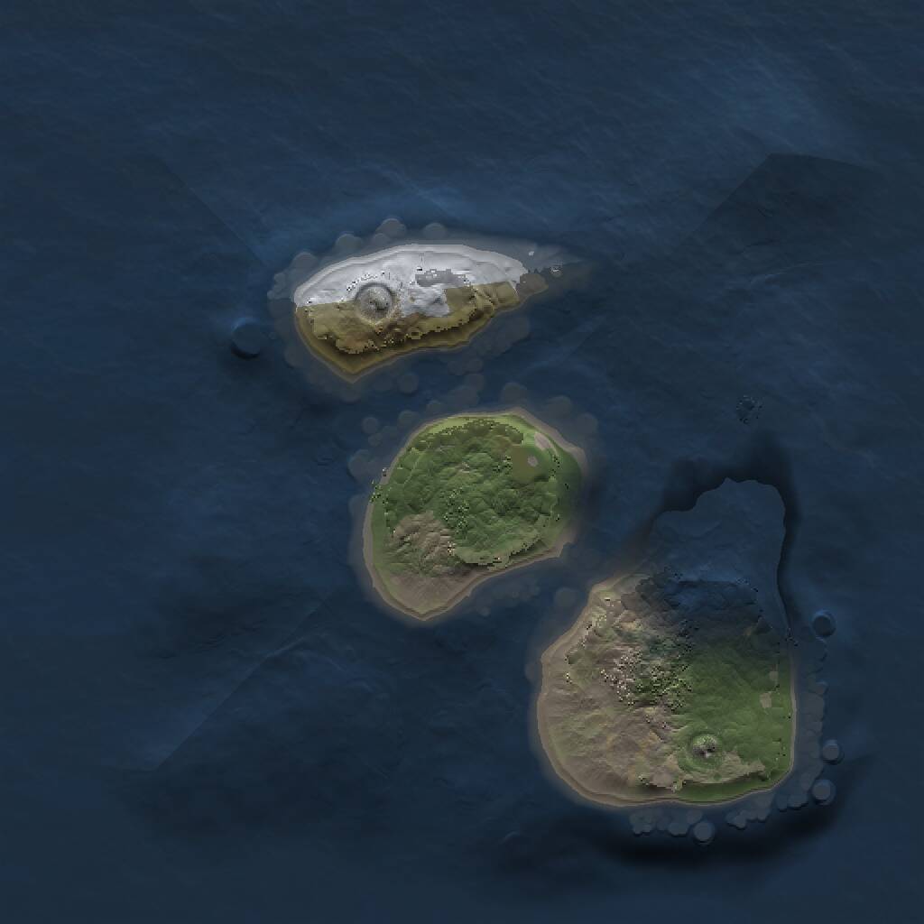 Rust Map: Procedural Map, Size: 1500, Seed: 777777, 1 Monuments