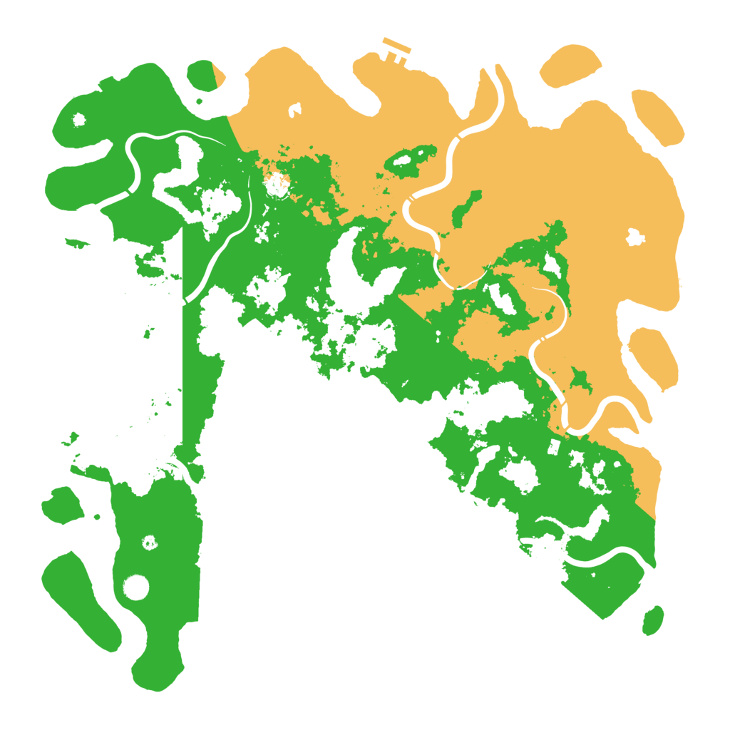 Biome Rust Map: Procedural Map, Size: 5000, Seed: 662420663