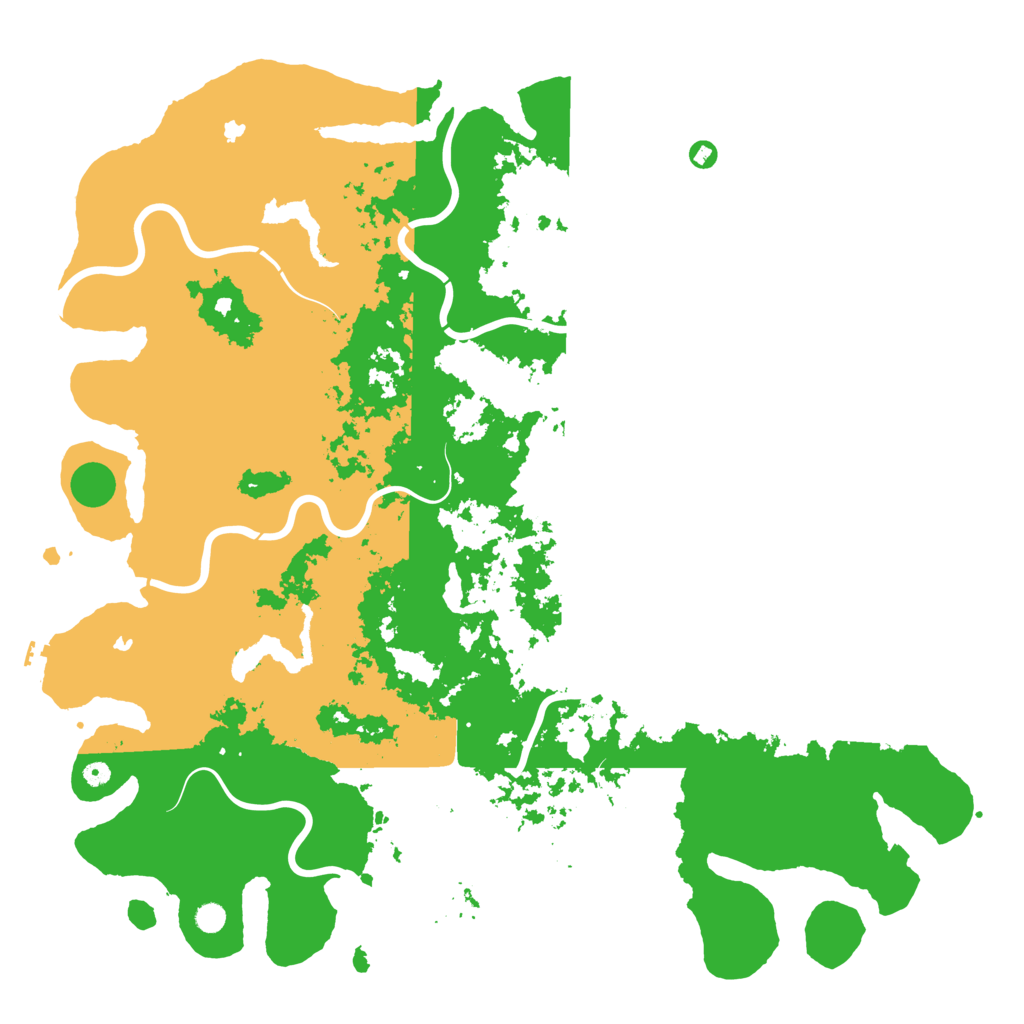 Biome Rust Map: Procedural Map, Size: 6000, Seed: 20260708