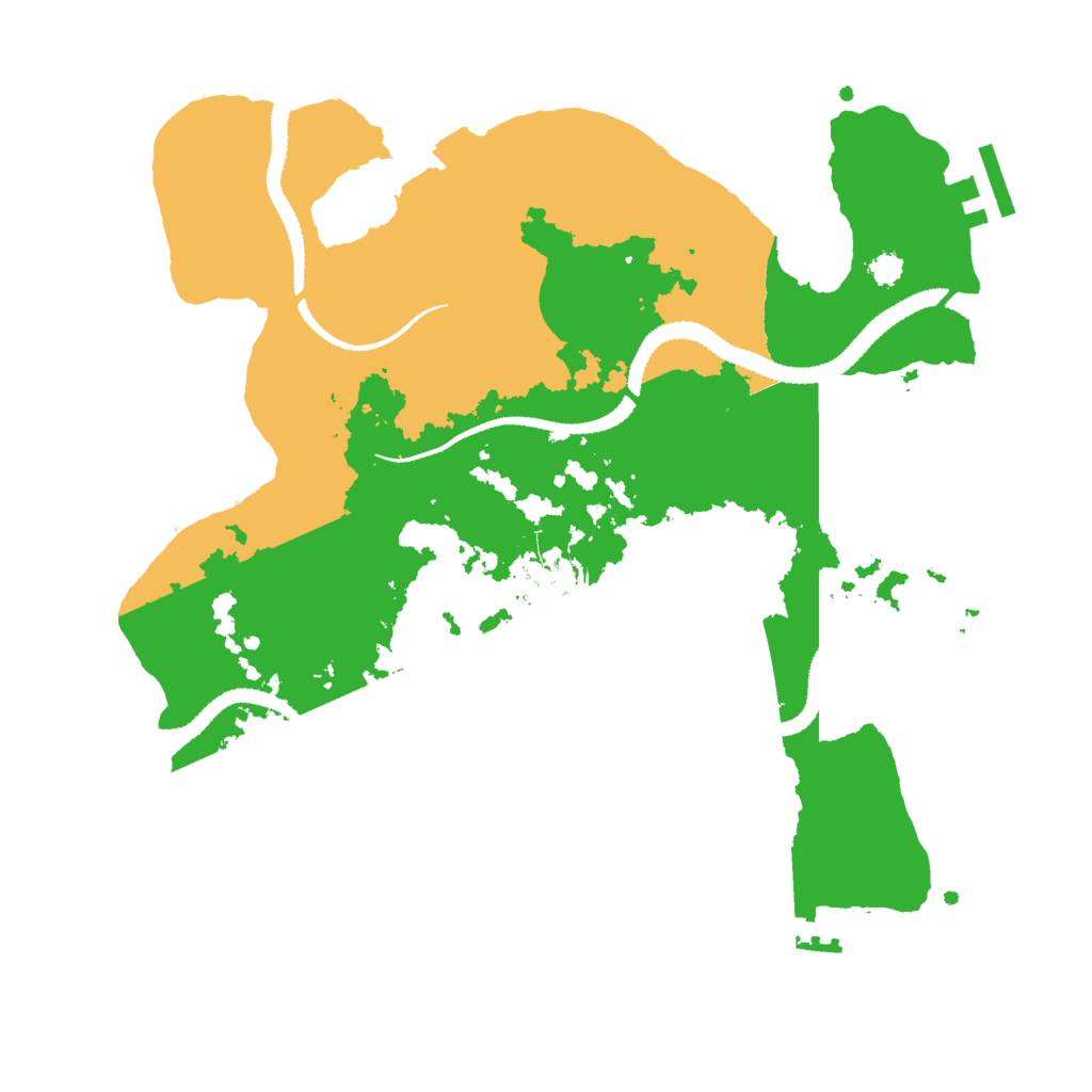 Biome Rust Map: Procedural Map, Size: 3000, Seed: 25874
