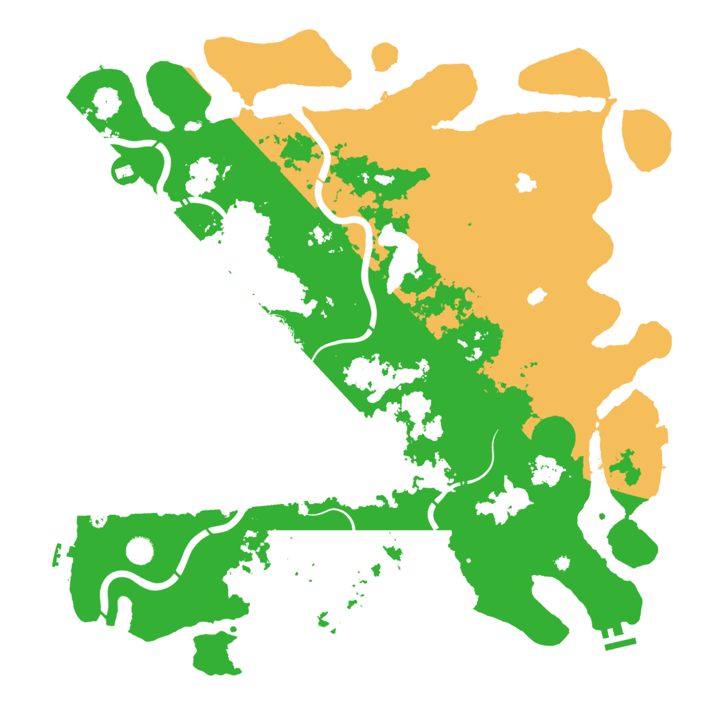 Biome Rust Map: Procedural Map, Size: 4500, Seed: 837161840