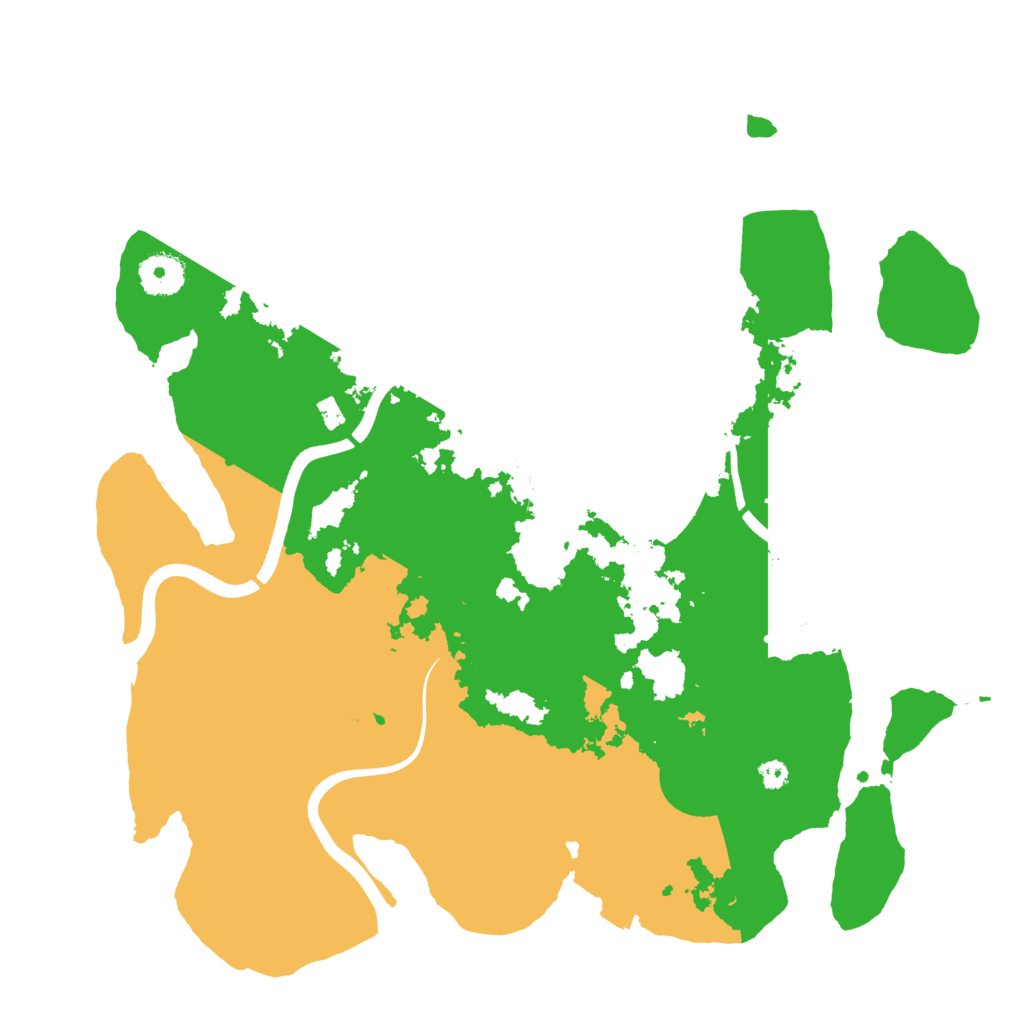 Biome Rust Map: Procedural Map, Size: 3600, Seed: 25532