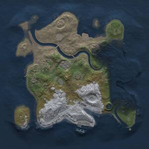 Thumbnail Rust Map: Procedural Map, Size: 2700, Seed: 1783771291, 7 Monuments