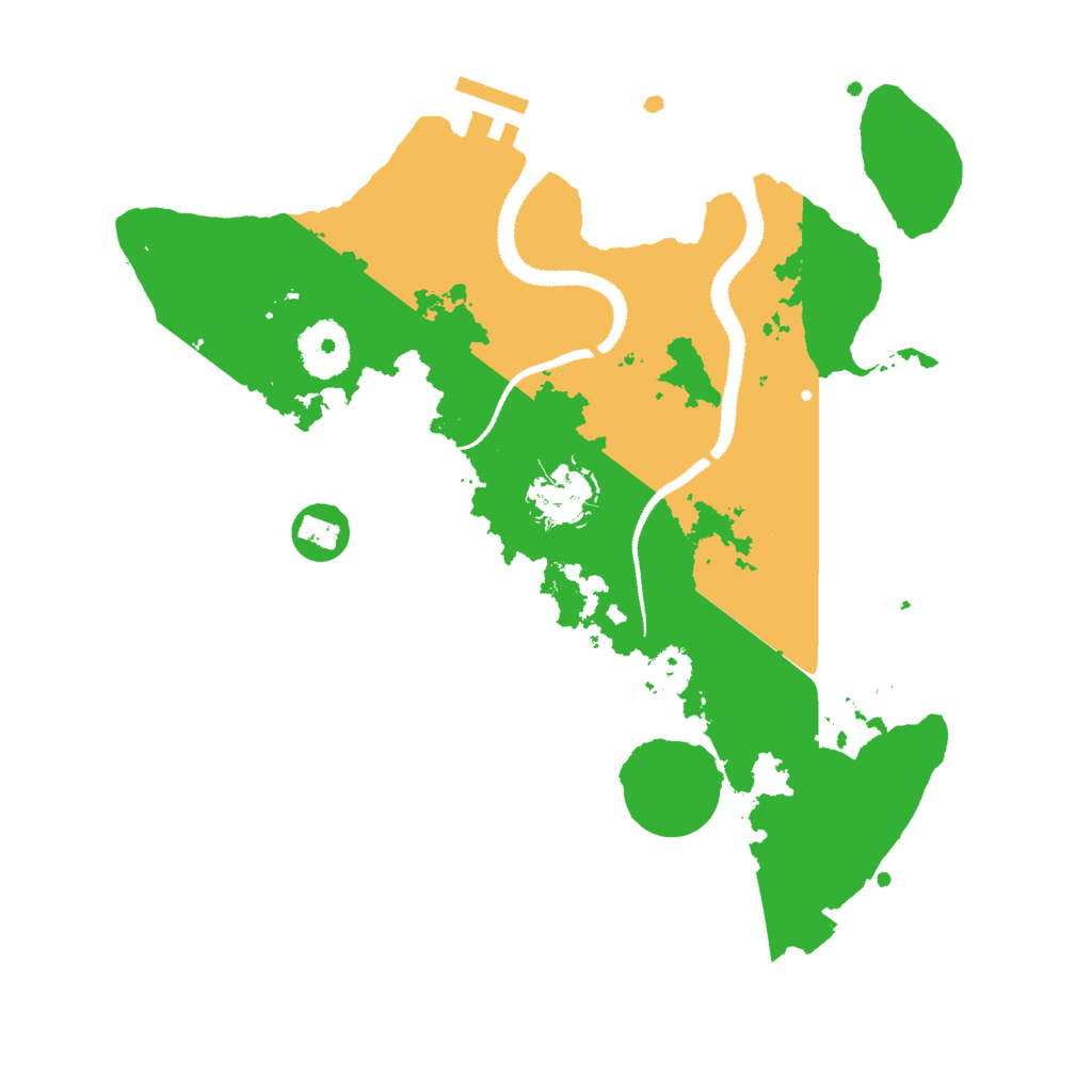 Biome Rust Map: Procedural Map, Size: 3000, Seed: 22147