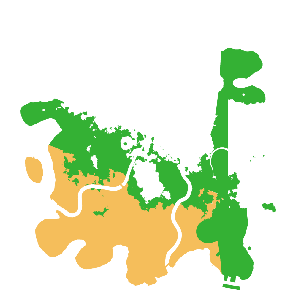 Biome Rust Map: Procedural Map, Size: 3500, Seed: 11026