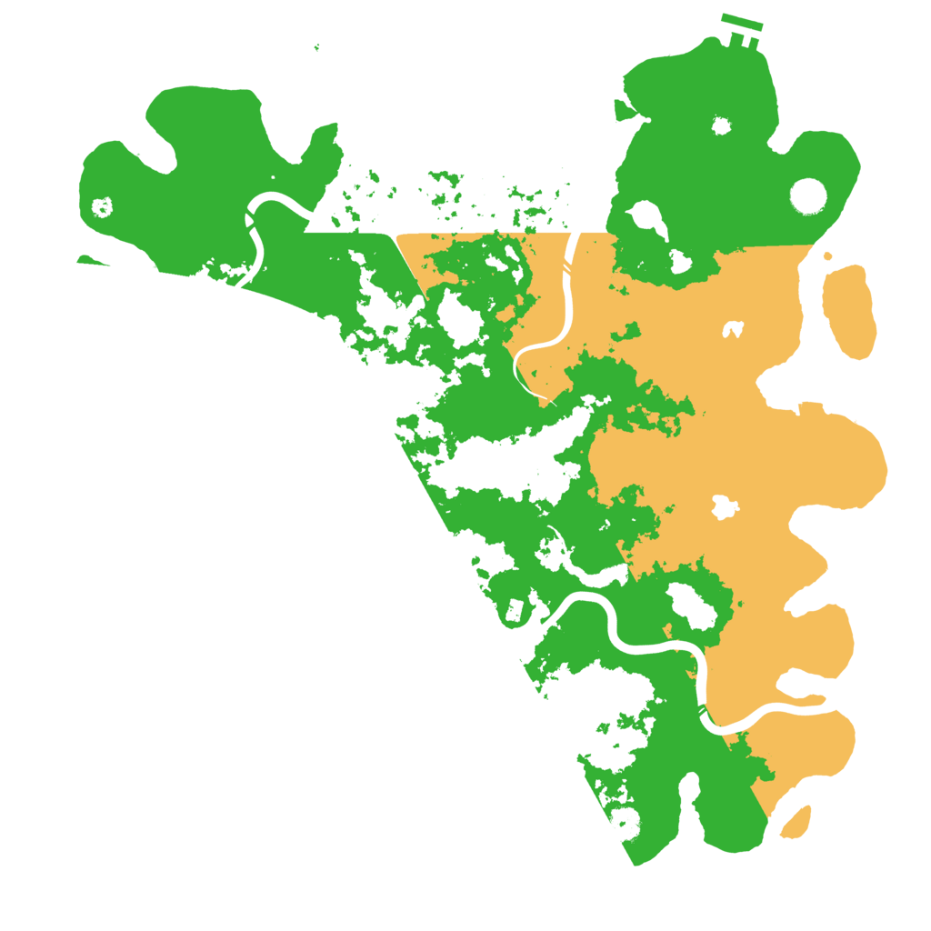 Biome Rust Map: Procedural Map, Size: 4500, Seed: 829203754