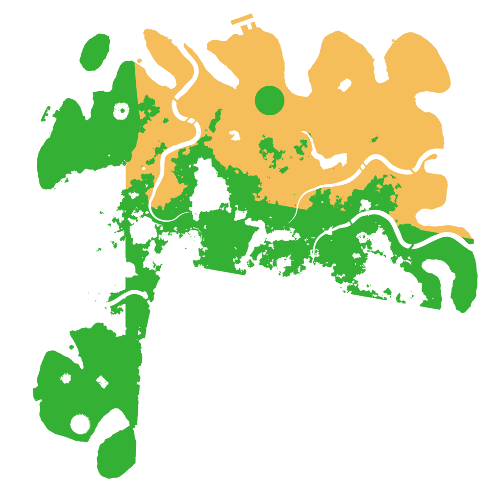 Biome Rust Map: Procedural Map, Size: 4500, Seed: 14853124
