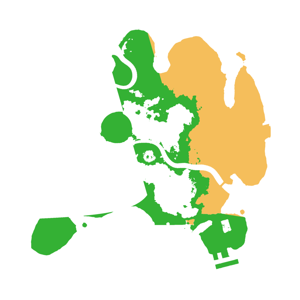 Biome Rust Map: Procedural Map, Size: 2600, Seed: 367953400