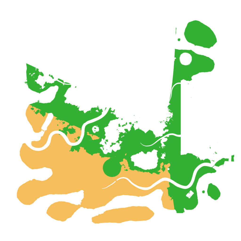 Biome Rust Map: Procedural Map, Size: 3500, Seed: 45635354