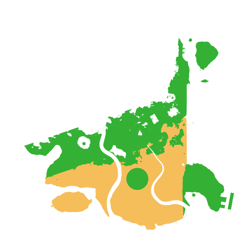 Biome Rust Map: Procedural Map, Size: 3000, Seed: 8143