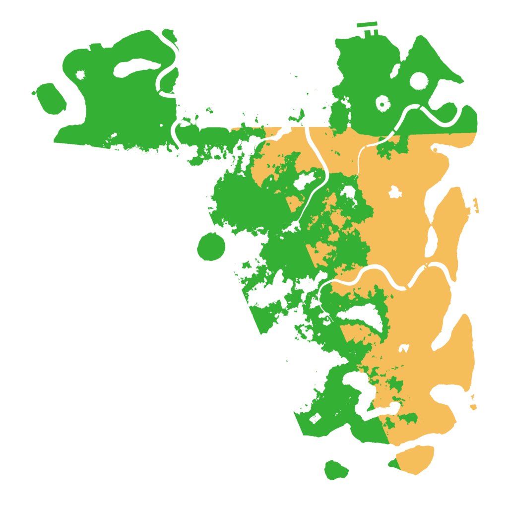 Biome Rust Map: Procedural Map, Size: 5000, Seed: 500523400